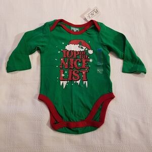 Holiday Christmas bodysuit diaper shirt 6-9 months